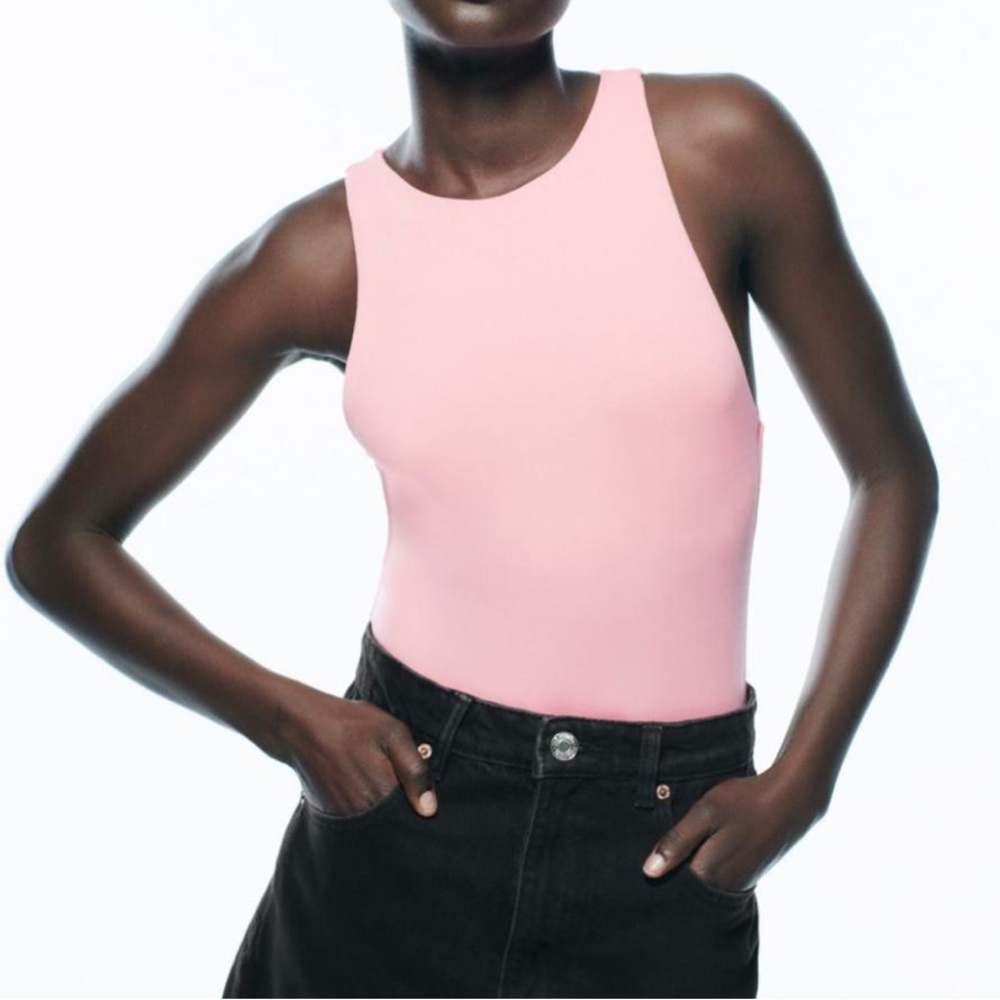 Zara bodysuit light pink size small